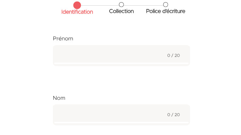 Personnalisez vos étiquettes en 3 étapes seulement: l’identification, la collection et la police d’écriture. Coole à moi personnalisation étiquette