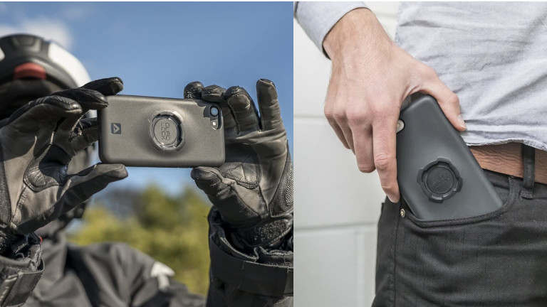 étui coque iphone quad lock voiture solide robuste protection