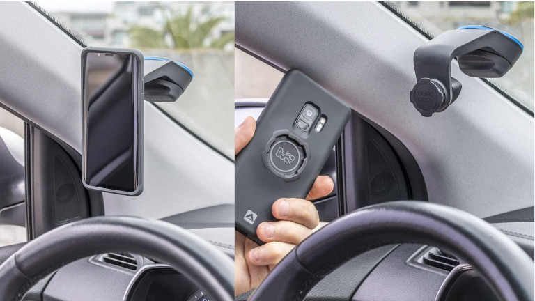 support iphone quad lock voiture robuste solide