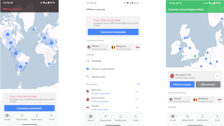 Application mobile NorVPN