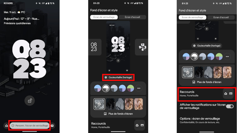 Comment personnaliser écran verouiller