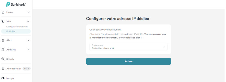 Choisir adresse IP D&eacute;di&eacute;e