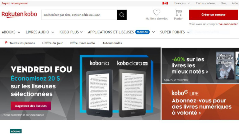 Kobo propose du contenu gratuit et à petits prix d’auteurs connus sur son appli ou sa liseuse Kobo! Site web kobo lire gratuitement livres