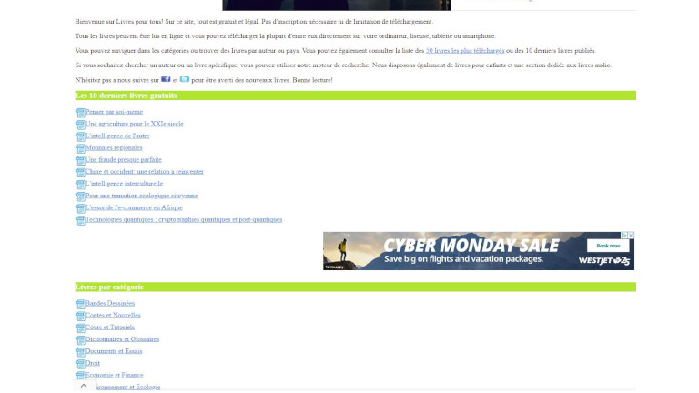 Livrespourtous offre des livres pour adultes ou enfants sur plusieurs sujets. Site Web livres pour tous livres gratuits