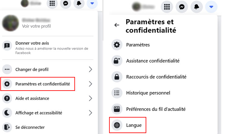 La marche à suivre pour ajuster les paramètres de langue et de traduction sur Facebook depuis son ordinateur. aperçu comment paramétrer langue facebook traduction publications ordinateur