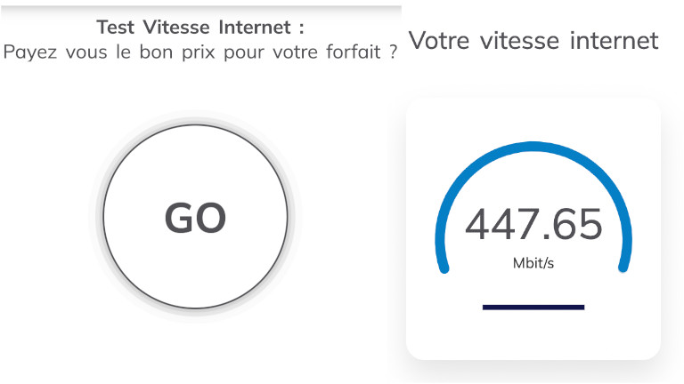 Testez rapidement votre connexion internet et voyez la vitesse de téléchargement en Mbit/s que vous avez. Outil comparateur vitesse connexion internet