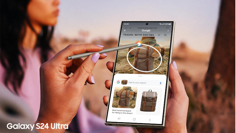 Encercler recherche Google Samsung Galaxy S24