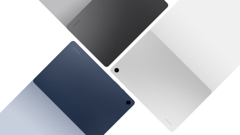 La Galaxy Tab A9+ est offerte en couleur bleue, gris ou argent. Samsung Galaxy Tab A9+ couleurs