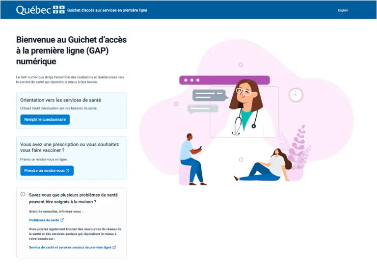 On peut remplir un formulaire directement sur le Guichet d’accès aux services en première ligne numérique. Guichet d’accès aux services en première ligne numérique