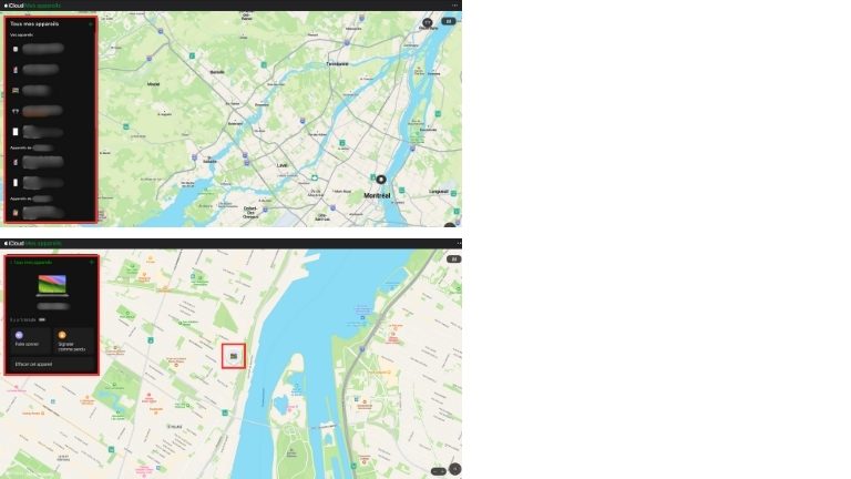 Comment localiser son iPhone, iPad, Apple Watch, AirPods ou AirTags avec iCloud