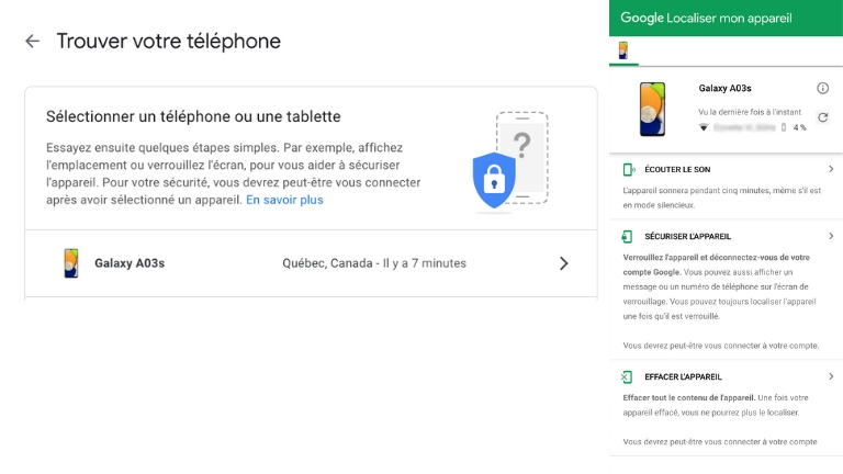Comment retrouver un t&eacute;l&eacute;phone avec Google