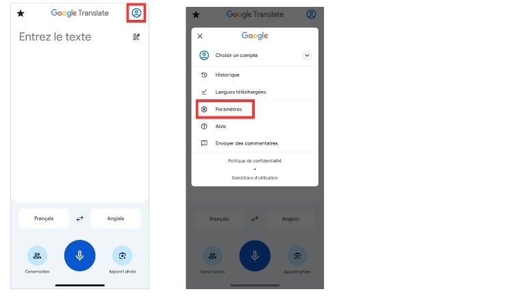 Google Traduction t&eacute;l&eacute;charger langue iPhone