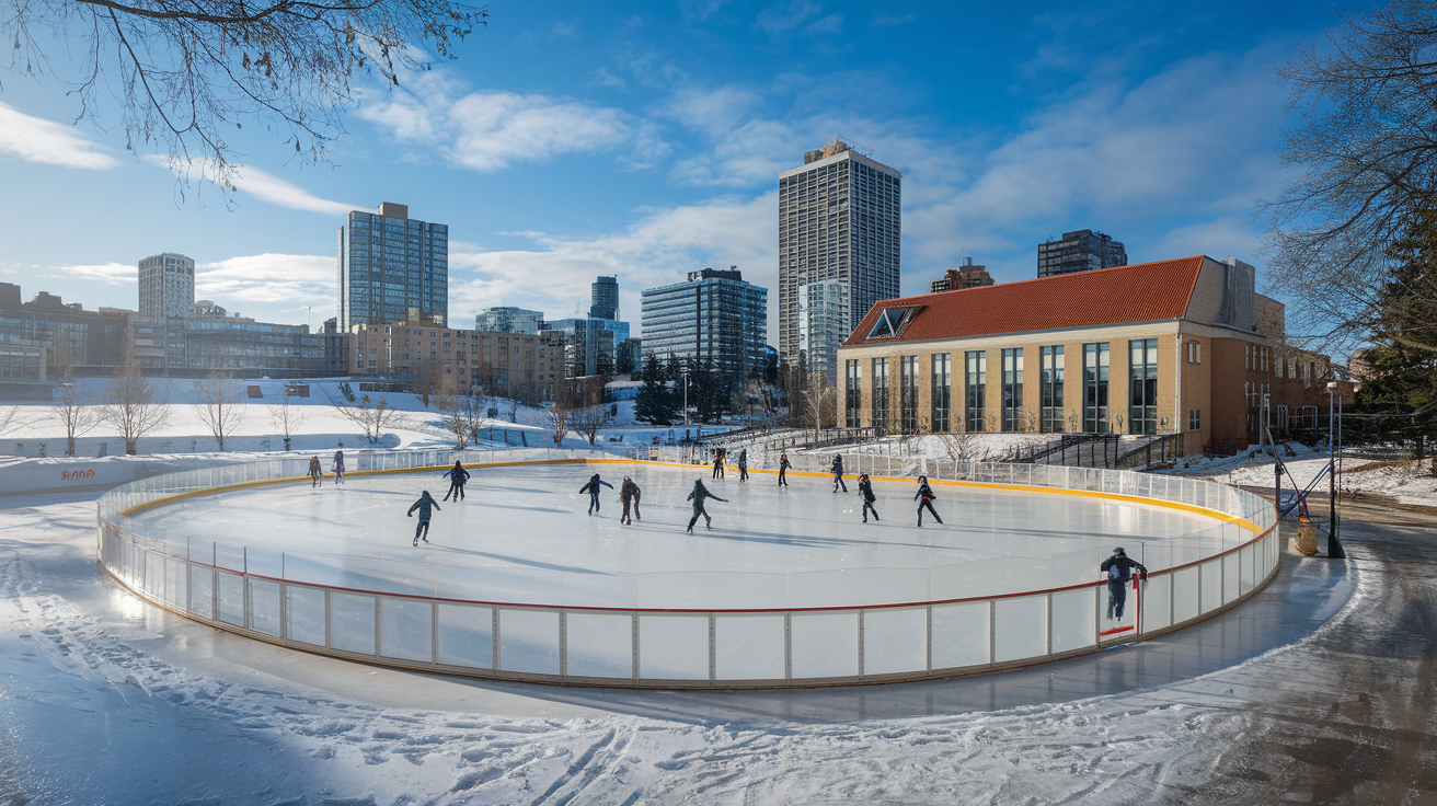 Une patinoire extérieure à Québec