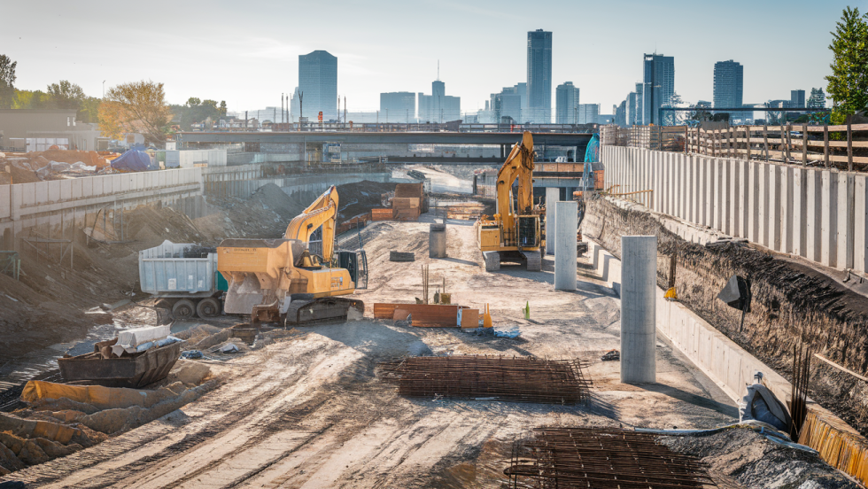La construction de TramCité à Québec