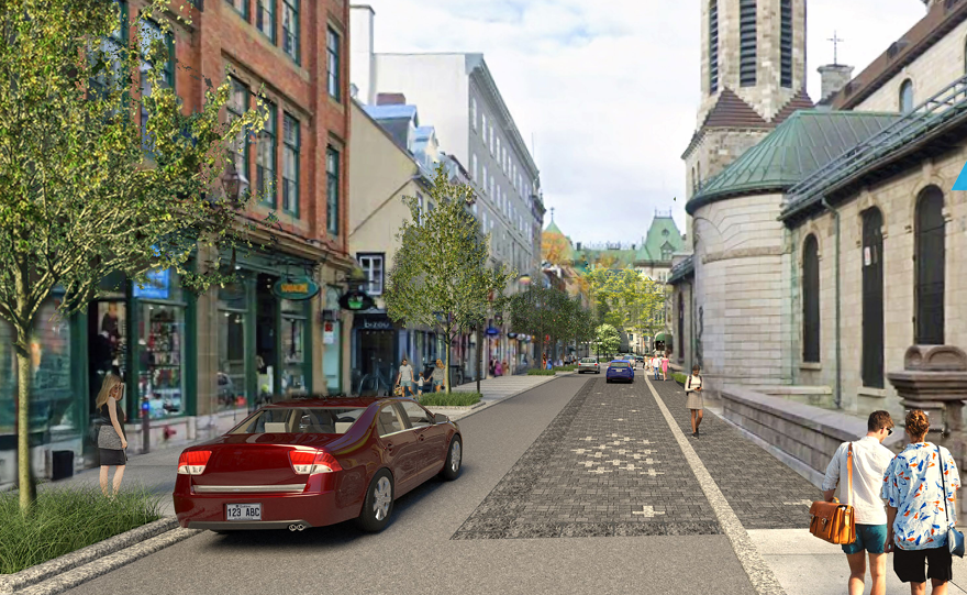 Capture d'écran de la présentation de la future rue de Buade.