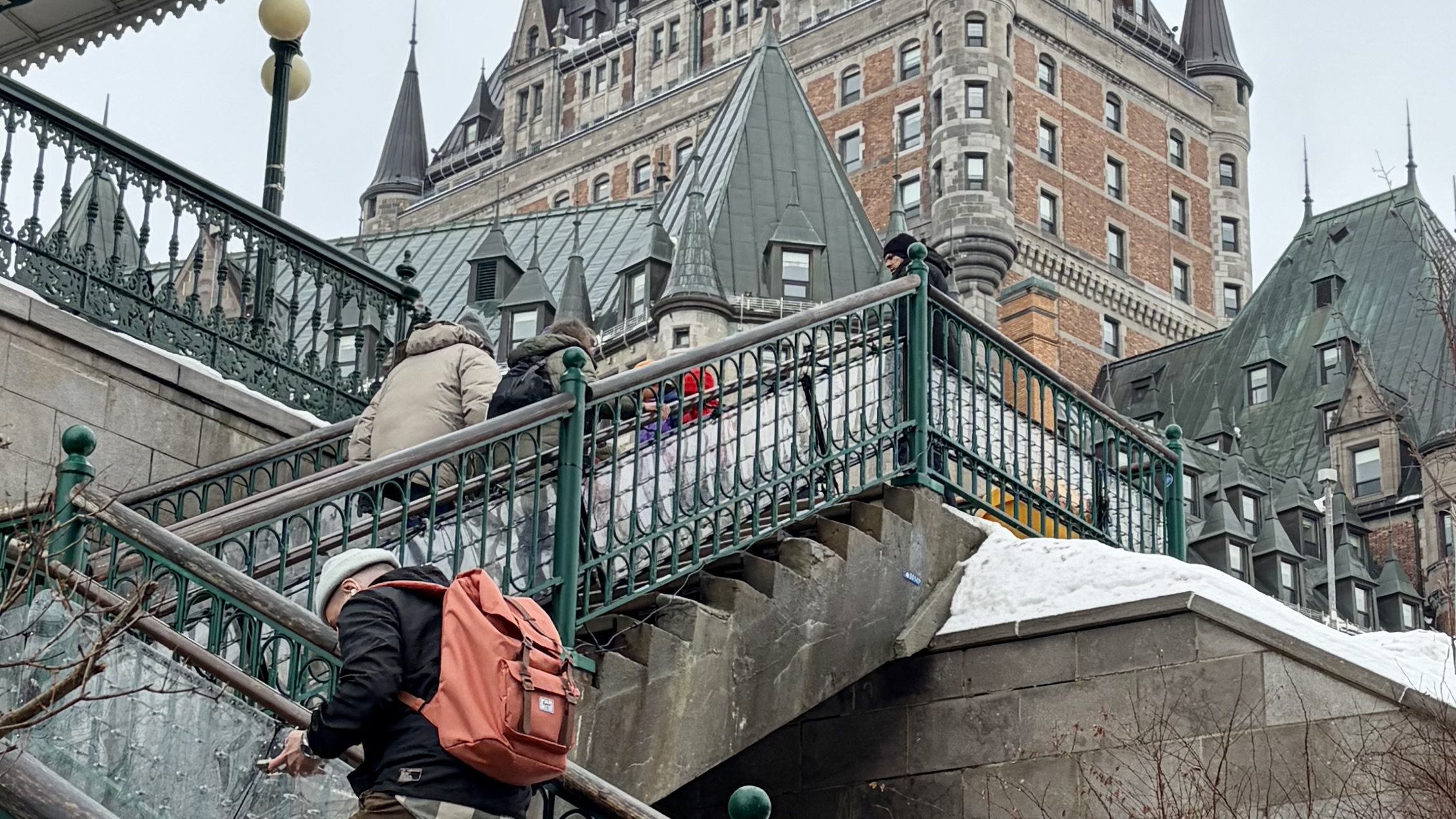Un escalier du Vieux-Québec