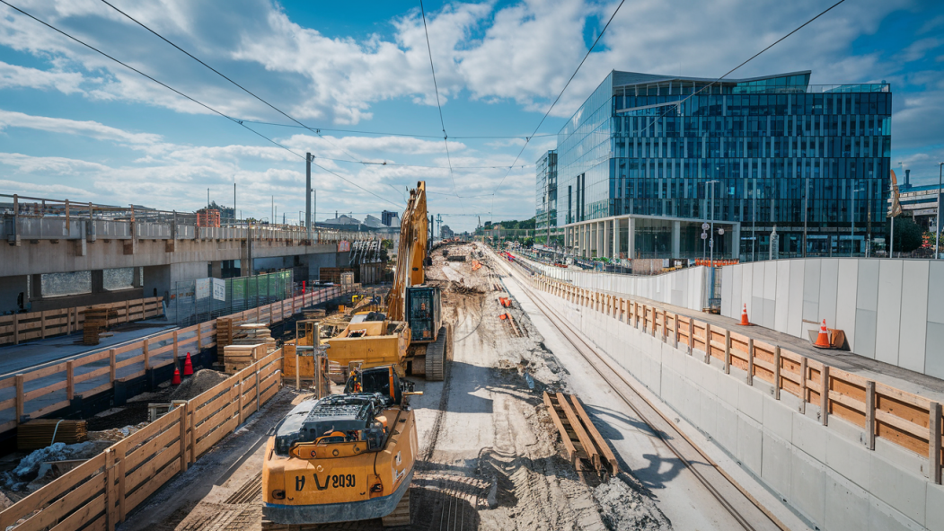 Début des chantiers de TramCité sur le boulevard Laurier, à Québec