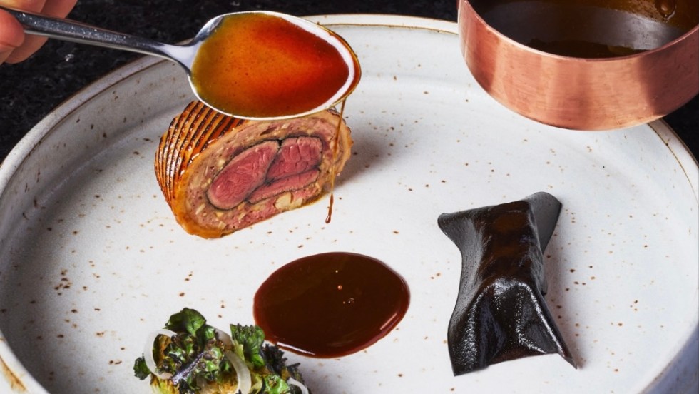Un plat du restaurant Tanière3, à Québec