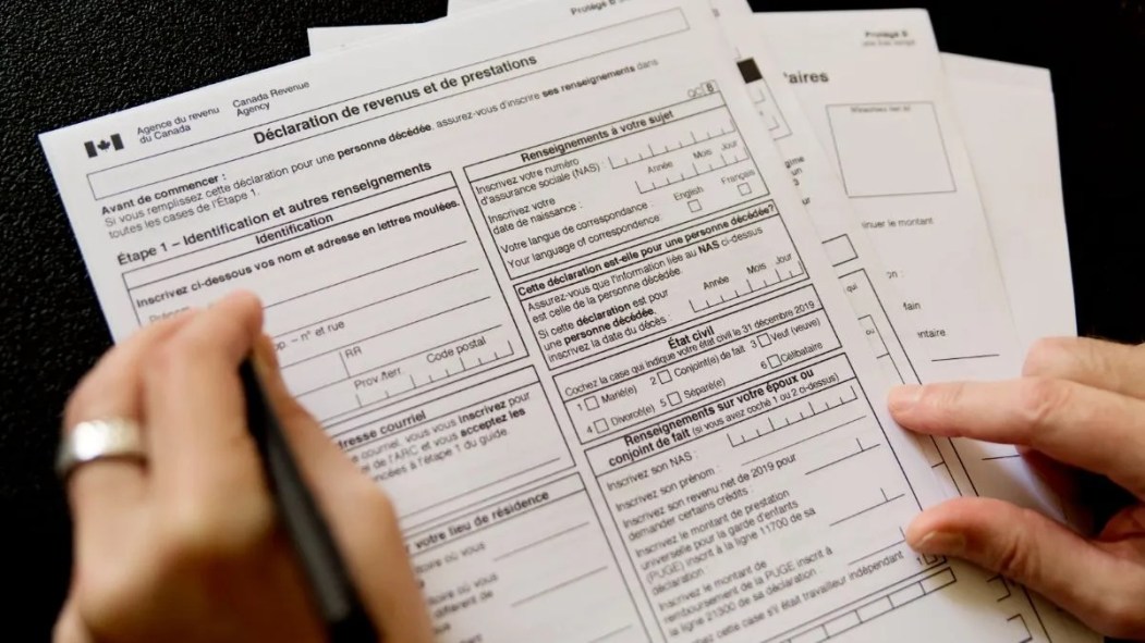 Une déclaration de revenus fédérale