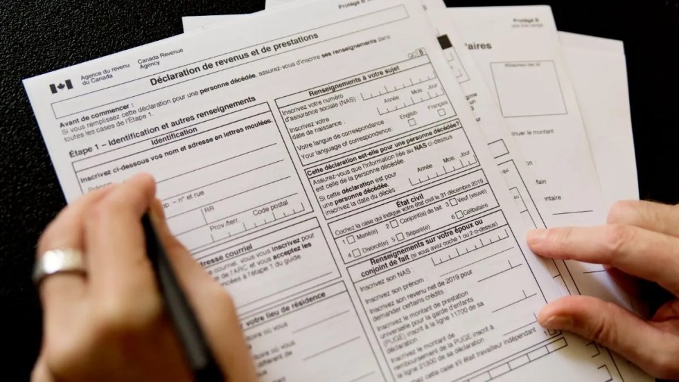 Une déclaration de revenus fédérale