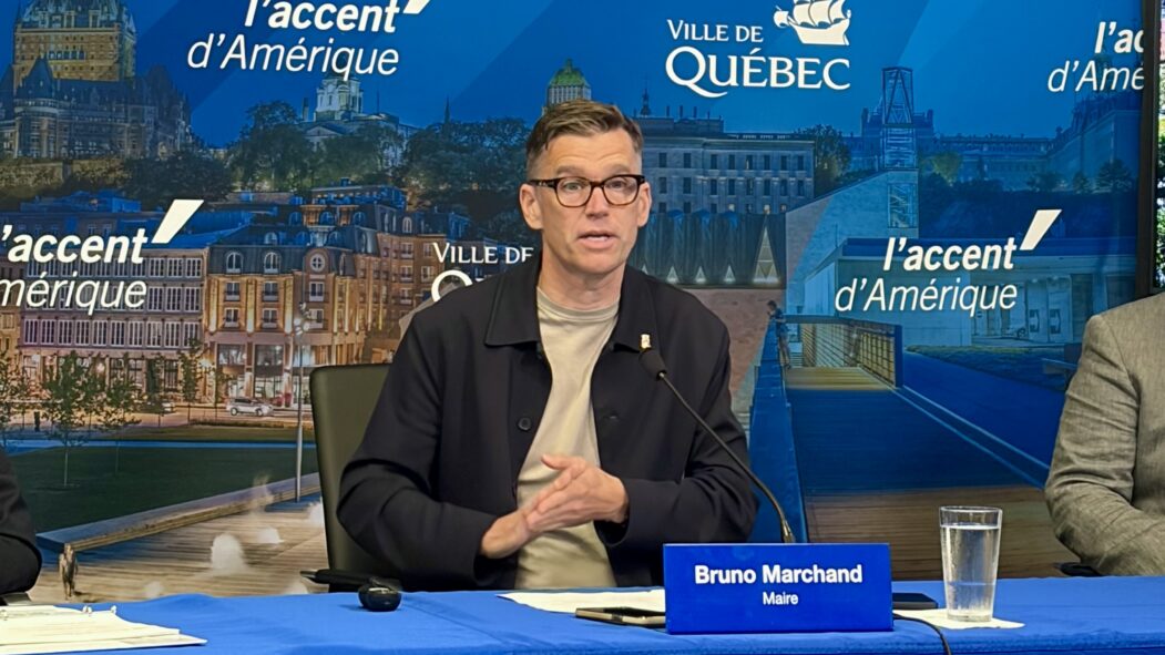 Le maire de Québec, Bruno Marchand