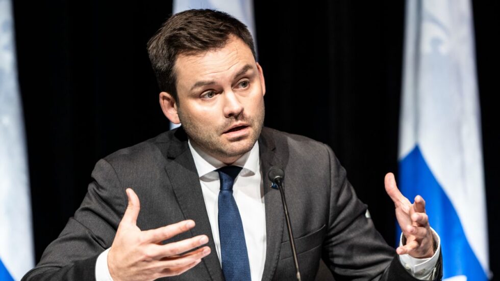 Le chef du Parti Québécois, Paul St-Pierre Plamondon