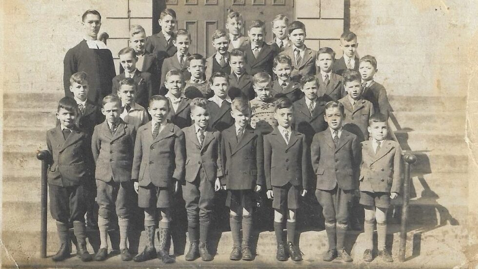 Une classe de l’école Saint-Sauveur, en 1942 (approx.)