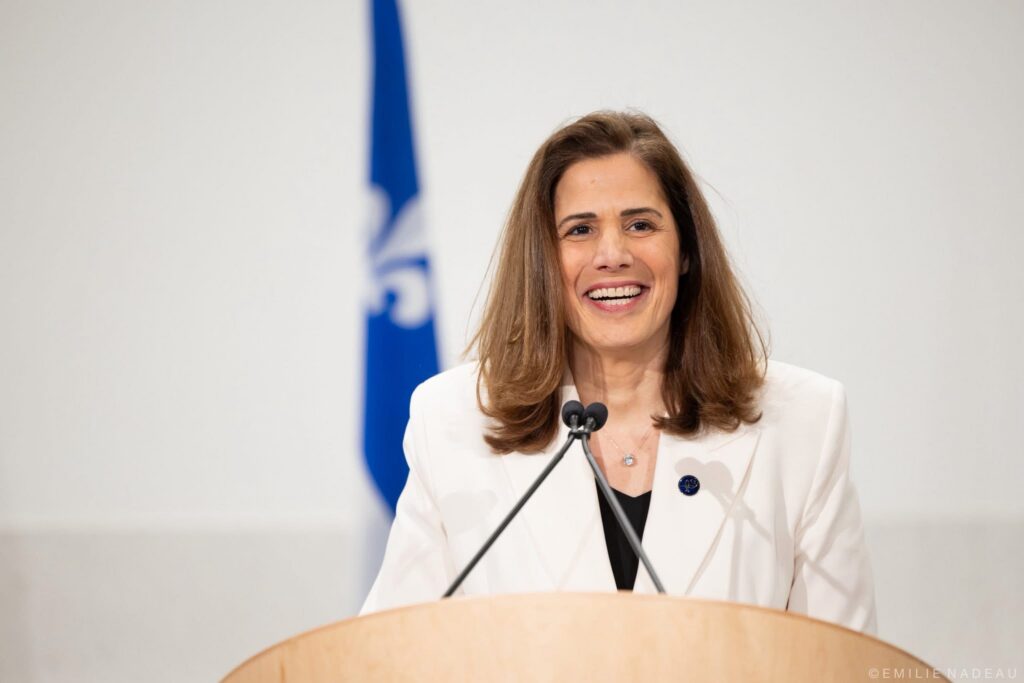 La ministre de l'Environnement, de la Lutte contre les changements climatiques, de la Faune et des Parcs, Pascale Déry