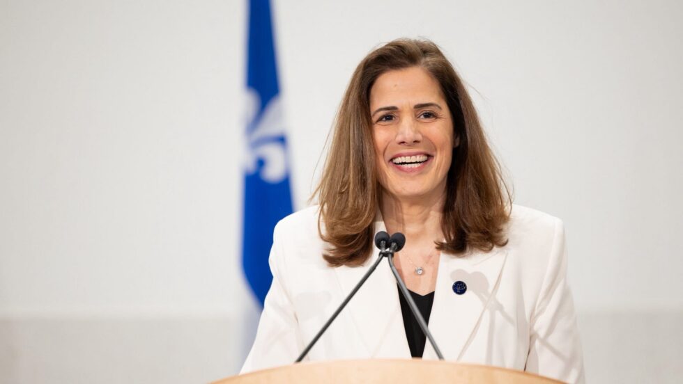 La ministre de l'Environnement, de la Lutte contre les changements climatiques, de la Faune et des Parcs, Pascale Déry