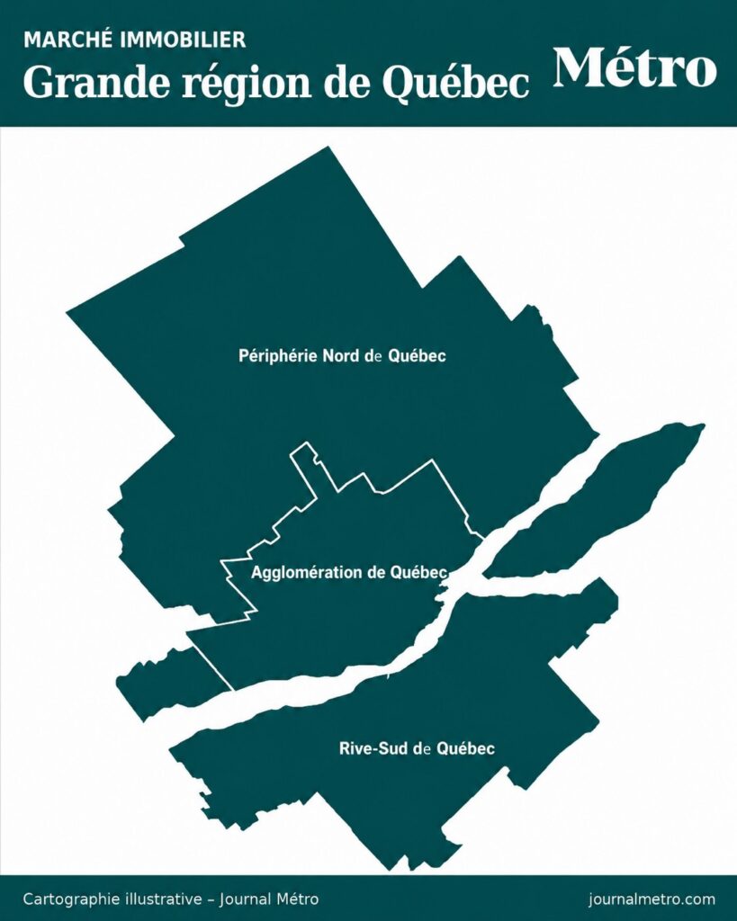 Carte de la région de Québec