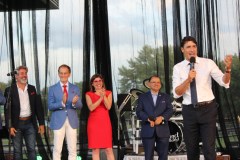 La visita di Justin Trudeau a Saint-Léonard