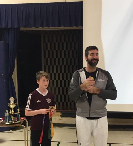 François Coulombe-Fortier à l’école Guillaume-Mathieu
